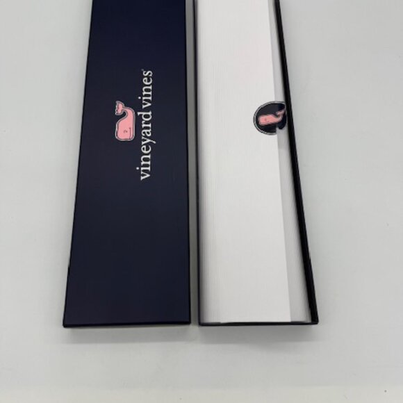 Vineyard Vines Silk Hockey Stick Tie – Blue Pattern – 58” x 3.25” - Picture 5 of 6